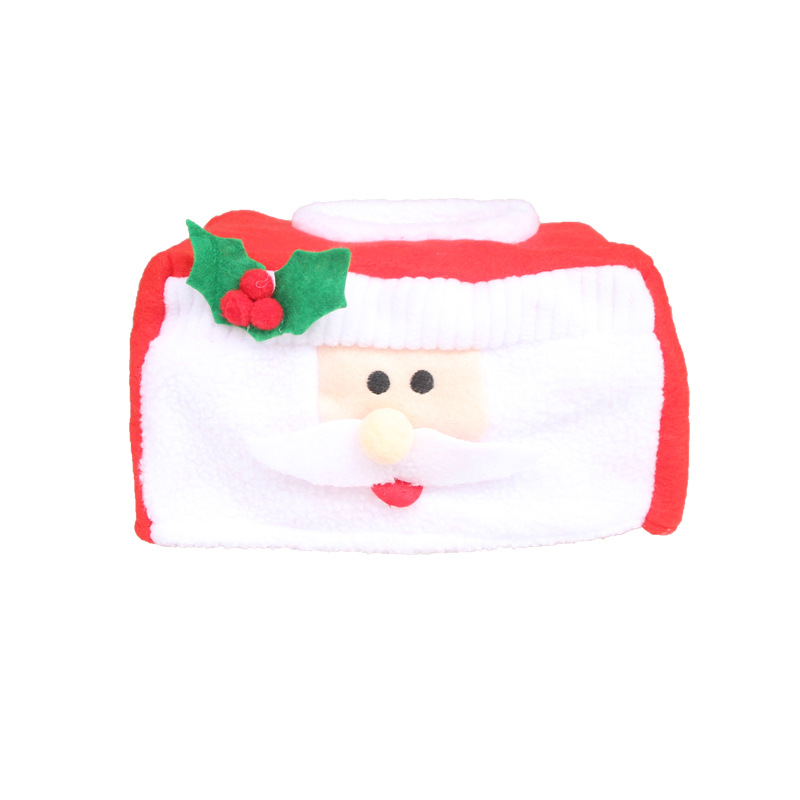 (4入)聖誕裝飾品 聖誕紙巾盒 小號聖誕紙巾盒套 聖誕場合裝飾2