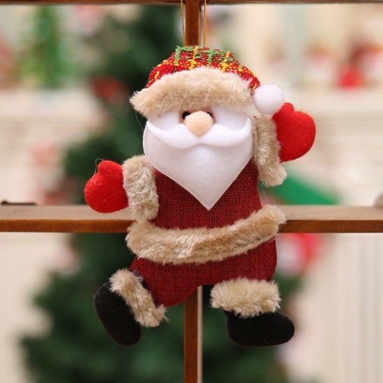 聖誕節跳舞玩偶吊飾 聖誕掛飾 聖誕老人 雪人 麋鹿 小熊 聖誕公仔 玩偶吊飾