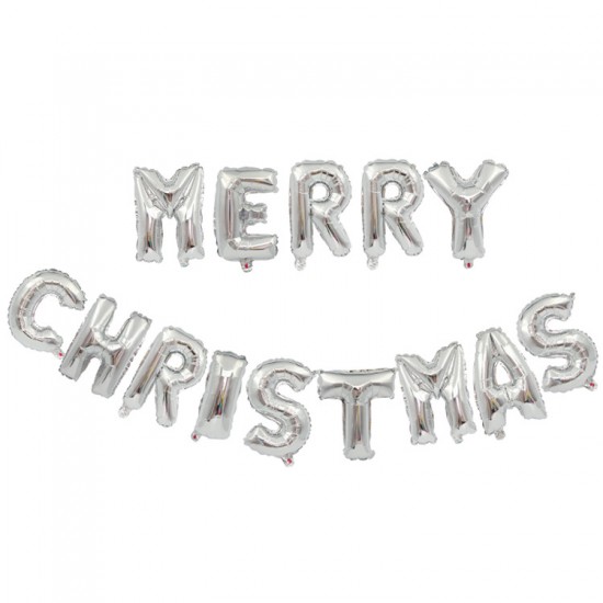 聖誕節字母鋁膜氣球 聖誕快樂 聖誕裝飾 聖誕派對 背景裝飾