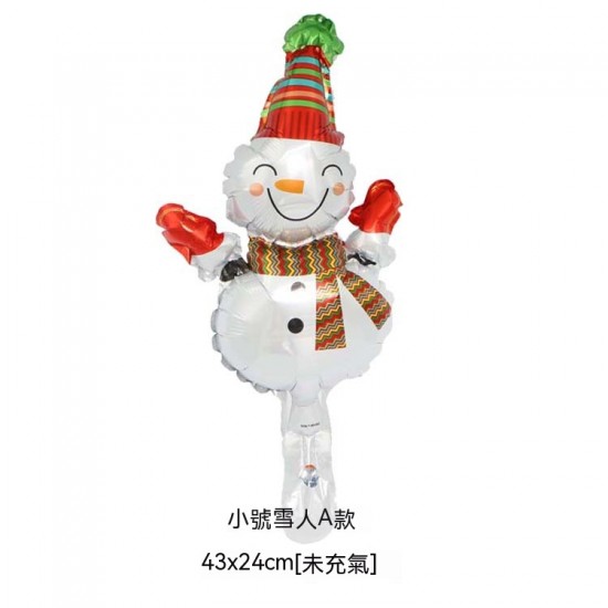 聖誕節系列造型氣球 聖誕老人聖誕樹 雪人拐杖鈴鐺 聖誕派對 鋁膜氣球