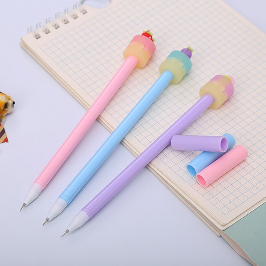 水果蛋糕中性筆 生日快樂 原子筆 造型筆 書寫文具 辦公文具 學生文具 