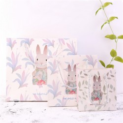 可愛插畫小兔禮物袋 紙袋 手提袋 禮品袋 包裝袋 禮物紙袋 打包袋