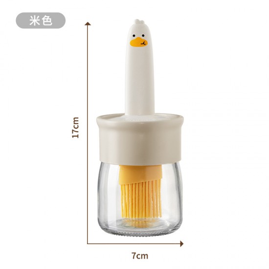  可愛鴨油刷瓶 油刷 矽膠刷 烤肉刷 醬料刷 油罐 調料罐 奶油刷 烘焙 烤肉 中秋