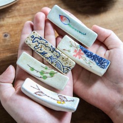 【精緻陶瓷】質感筷架 - 日式和風餐桌配件