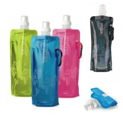 環保可折疊水瓶 塑膠水袋 摺疊水壺 折疊水杯