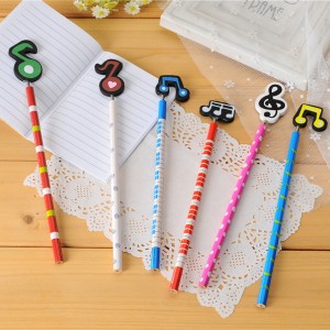 (6入)音符木製鉛筆 韓國文具可愛多色