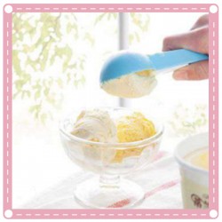 可彈式冰淇淋挖勺 塑膠水果挖球勺 圓形果肉挖勺