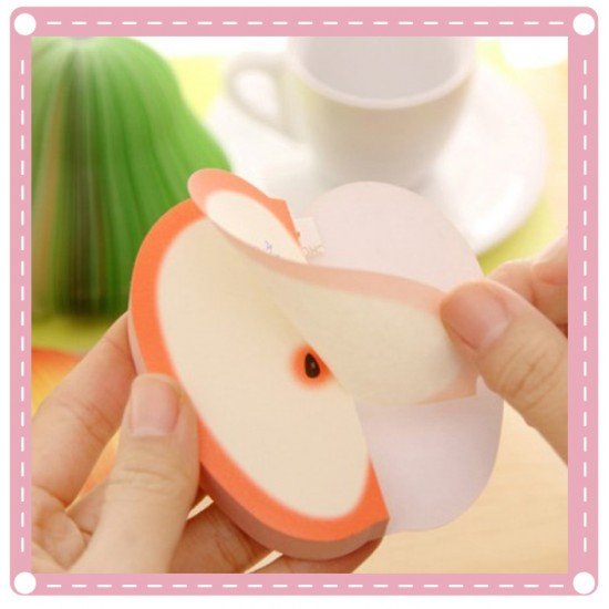 創意水果造型便條紙 DIY便條 梨子 蘋果 西瓜 草莓 桃子