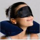 長途旅遊紓壓三件組 遮光眼罩 U枕 護頸枕 充氣枕 防噪耳塞 旅行必備三寶