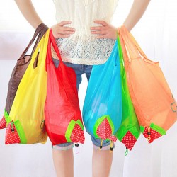 大號草莓購物袋 環保袋 折疊收納手提袋