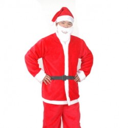 聖誕老人裝扮衣服 聖誕套裝5件組 聖誕服裝 聖誕成人男服
