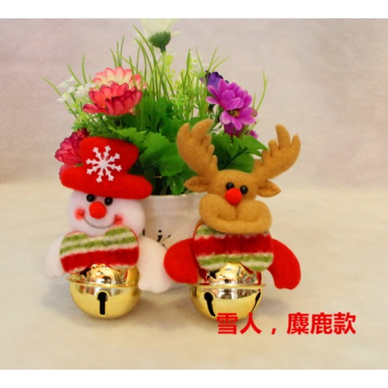 聖誕禮品 鈴鐺聖誕老人 雪人 麋鹿 聖誕用品 聖誕樹裝飾品 聖誕節日贈品