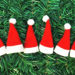 迷你聖誕帽 聖誕棒棒糖帽 聖誕無紡布小帽 聖誕裝飾品