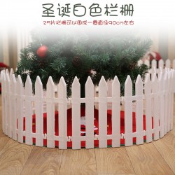 聖誕樹圍欄  塑料圍欄 塑料籬笆 白色塑料柵欄
