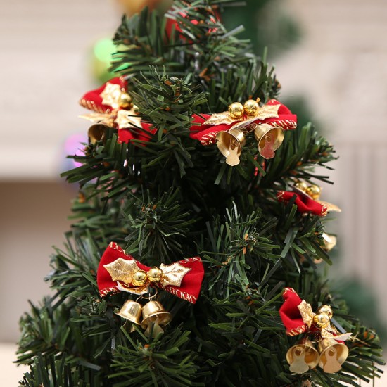 聖誕裝飾品 聖誕蝴蝶結帶鈴鐺 聖誕禮品裝飾 聖誕樹花環裝飾配件