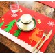 聖誕餐具墊 刀叉墊子 聖誕節裝飾用品 聖誕裝飾品