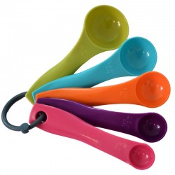 彩色量勺5件組 刻度調味料湯匙 烘焙工具