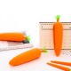 創意紅蘿蔔筆袋 學生大容量鉛筆盒 可愛矽膠筆袋