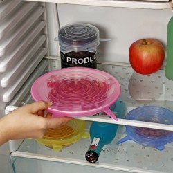 矽膠保鮮蓋6件套 水果蔬菜保鮮膜 保鮮碗蓋