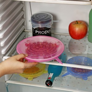 矽膠保鮮蓋6件套 水果蔬菜保鮮膜 保鮮碗蓋