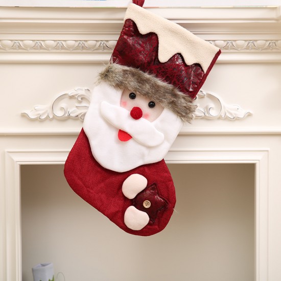 聖誕裝飾禮物 聖誕老人雪人襪子 聖誕禮品 聖誕襪裝飾 聖誕襪子禮物袋