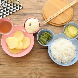 小麥秸稈水果西餐盤 分格餐盤 