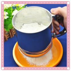 不鏽鋼大號手持麵粉篩 麵粉過篩杯 加用麵粉篩 廚房工具