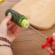 (3入)創意不鏽鋼螺旋針 蔬果麻花造型旋轉刀 裝飾擺盤必備神器