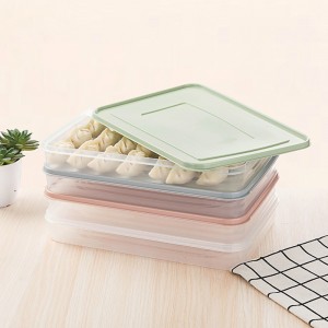 廚房食物PP保鮮盒 簡約水餃餛飩保鮮收納盒