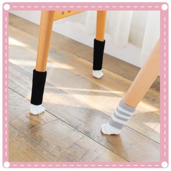 創意貓爪造型椅腳套 靜音耐磨桌腳防護套 可愛造型地板防護套
