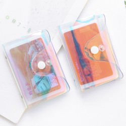 炫彩PVC雷射反光透明卡包 創意20位卡片包 證件套
