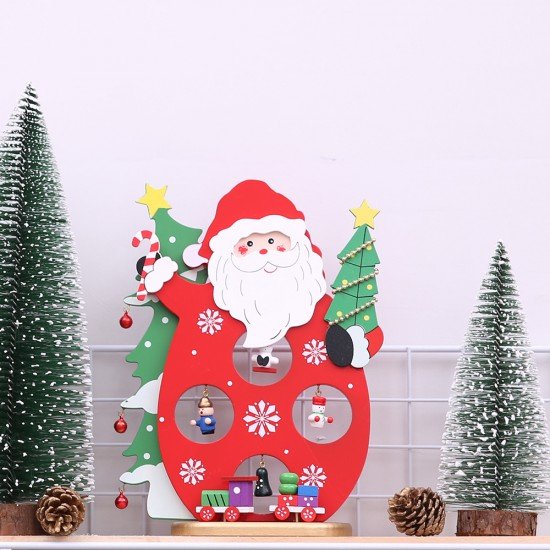 聖誕節必備 桌面木質裝飾用品聖誕派對布置必備 聖誕布置必備商品