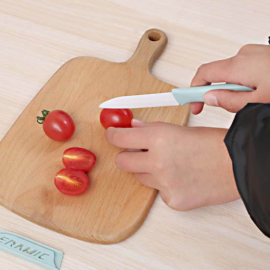 創意陶瓷水果刀 廚房必備水果小刀 居家輕便水果刀