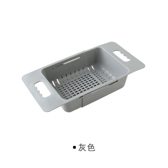 廚房水槽碗筷收納瀝水架 可伸縮瀝水籃 蔬菜置物架