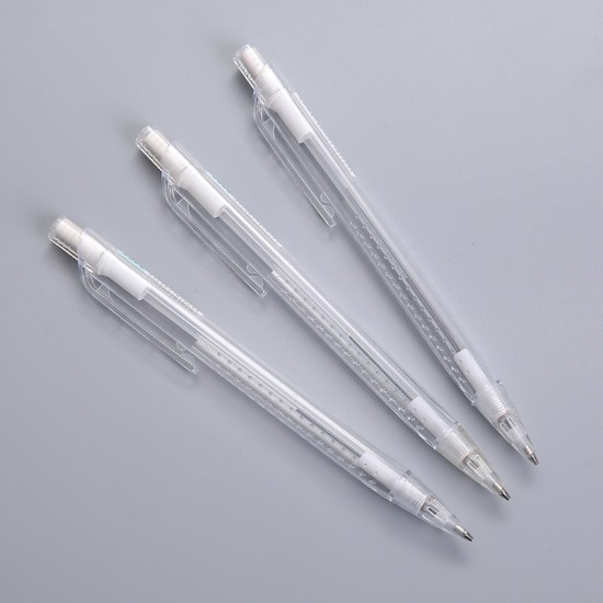 簡約磨砂透明自動筆 0.7mm自動筆 三角自動鉛筆