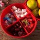 葫蘆造型糖果盒 創意過年必備分隔帶蓋糖果盒 水果盤 新年必備