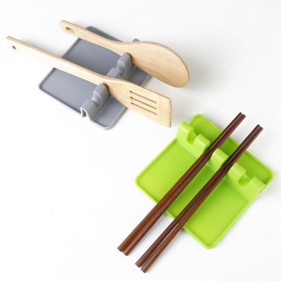 矽膠湯匙架筷架 飯勺湯勺墊 餐具墊 收納底座