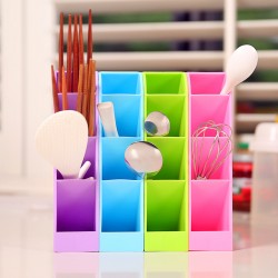 創意桌面塑膠分隔收納盒 化妝品餐具雜物整理盒 儲物盒