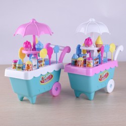 創意冰淇淋手推車玩具 家家酒仿真糖果手推車 女孩玩具