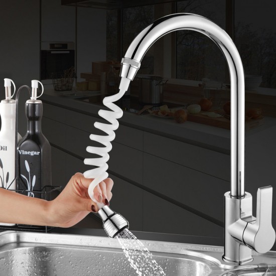 水龍頭加長延伸器 居家廚房必備可調節切換水龍頭 加長軟管可伸縮灑水器