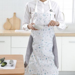 創意防水可擦手圍裙 廚房必備防水防油圍裙 時尚可擦手圍裙