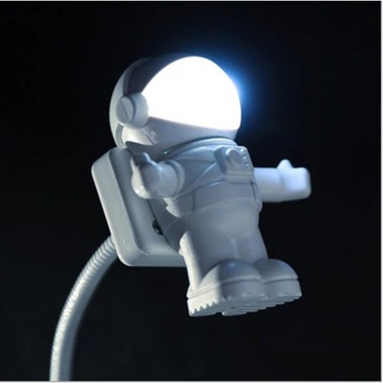 太空人USB小夜燈 創意太空人造型檯燈 書桌電腦必備 造型LED小夜燈