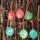 DIY木質聖誕樹吊飾 創意著色木板 聖誕裝飾必備用品 聖誕圓形吊飾 2個裝