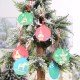 DIY木質聖誕樹吊飾 創意著色木板 聖誕裝飾必備用品 聖誕圓形吊飾 2個裝