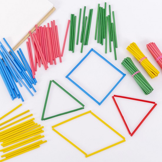 彩色算數數學棒 多功能幾何數數棒 數學教材 多功能數學棒