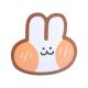 可愛造型滑鼠墊 笑臉酪梨貝殼兔子滑鼠墊 創意造型滑鼠墊 電腦周邊