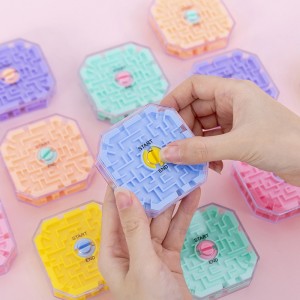 3D迷宮益智玩具 創意智力十面滾珠迷宮玩具  學生獎品 兒童節禮品