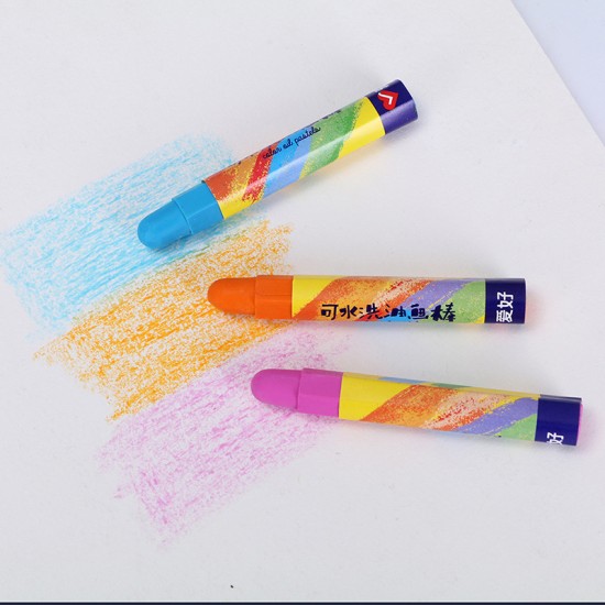 多色兒童可水洗蠟筆 學生繪畫塗鴉蠟筆 可水洗多色蠟筆組