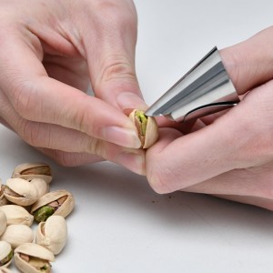 剝毛豆神器 創意不鏽鋼指甲套 剝殼工具 堅果剝殼神器