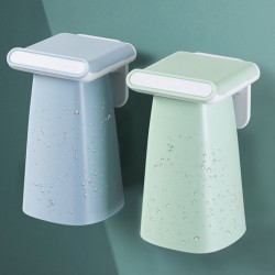 磁吸式漱口杯架 水杯壁掛式瀝水架 浴室必備牙刷杯收納架